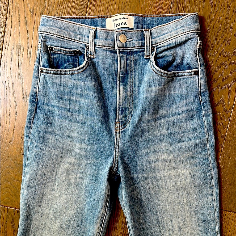 Reformation Audrey High Straight Jean Size 27